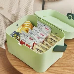 Large Capacity, Light Luxury Home Medicine Box, Portable Medicine Storage Box, Multi-Purpose, Portable, Classified Storage Box 2