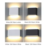 LED Outdoor Waterproof IP65 Wall Light Porch Garden Wall Lamp & Indoor Home Decor Bedroom Living Room Decoration Lighting Lamp 3