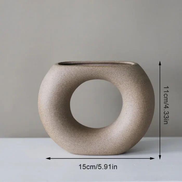 Ceramics Flower Vases Nordic Home Decoration Accessories Living Room Flower Arrangement Container Wedding Vase for Centerpieces 6