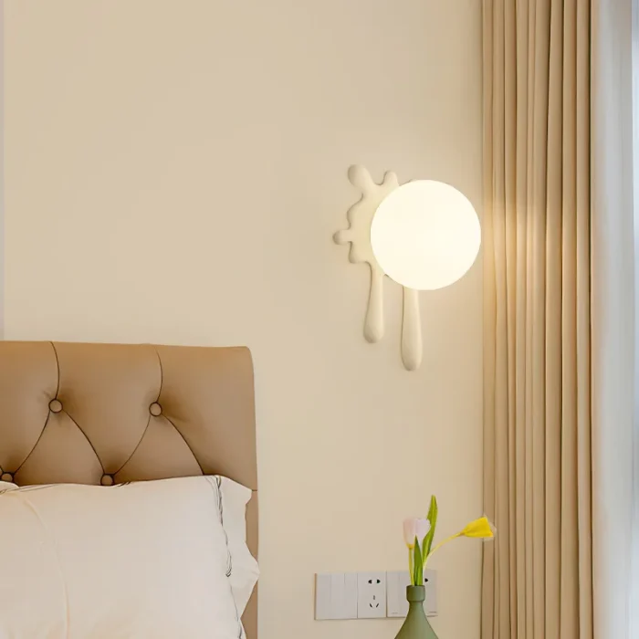 Cream Style Bedroom Wall Lamp Simple Colorful Children's Room Lamp Creative Ball Background Wall Decorative Lamp 3