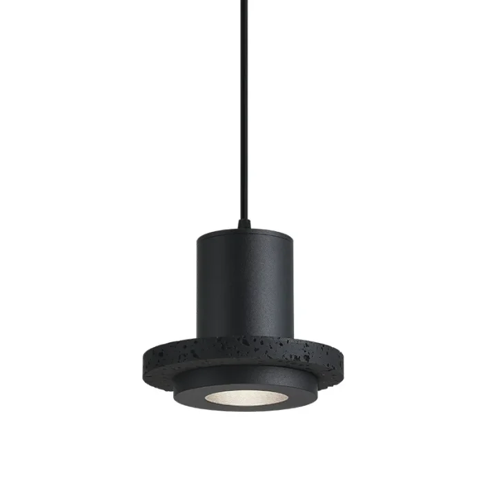 Black Hole Stone Chandelier Style Style Restaurant Personality Nordic B&B Bedroom Bedside Raw Stone Natural Decorative Lamps 6