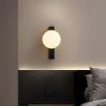 Flat Ball Wall Lamp Minimalist Bedroom Bed Wall Lamp Modern Living Room Background Wall Lamp Hotel Aisle Lamp for Home 2
