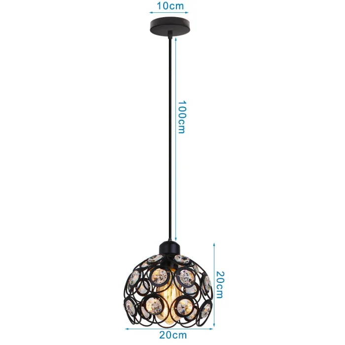 Modern Pendant Light Crystal Chandeliers for Living Room Bedroom Dinning Room Kitchen Restaurant Hotel led lustre Pendant Lamp 5