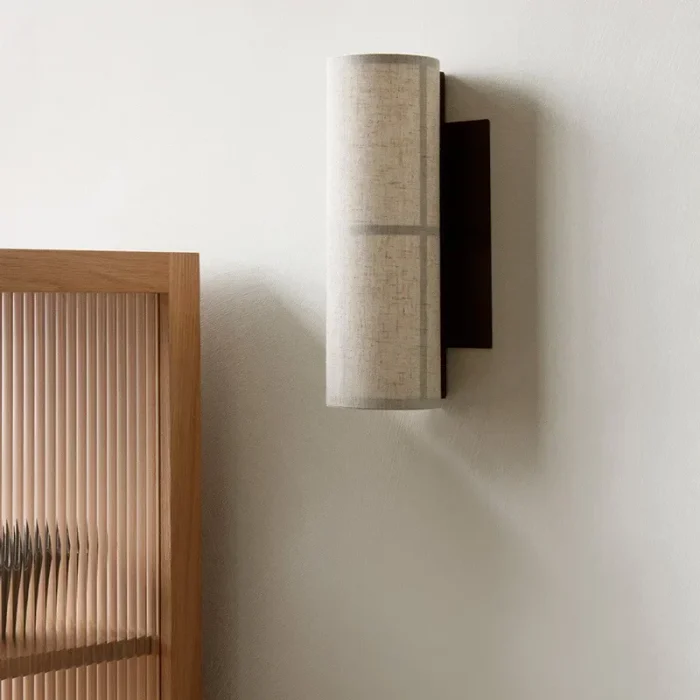 Cloth wall lamp with plug living room aisle bedroom bedside lamp homestay decorative atmosphere lamp 2