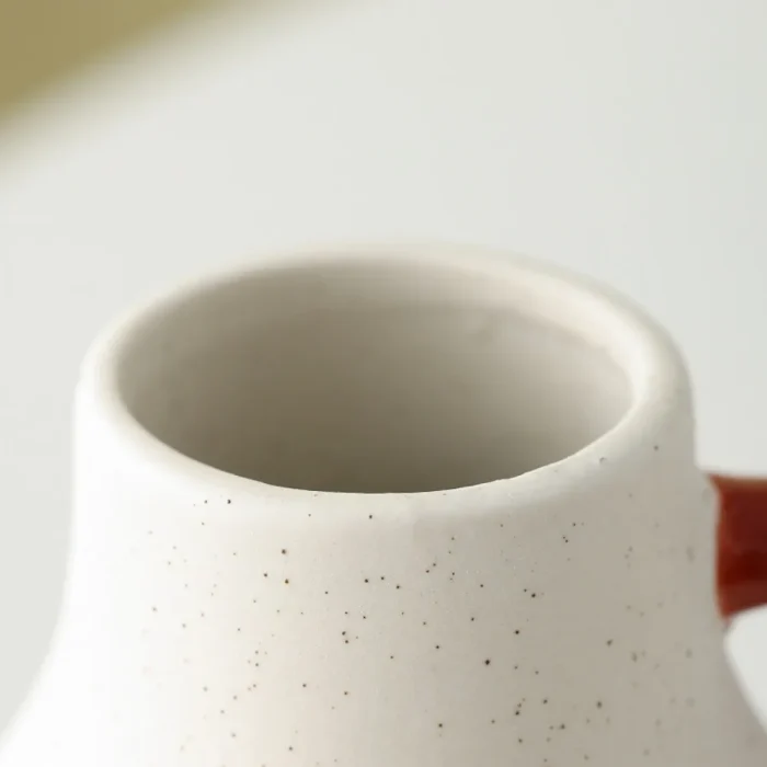 Nordic Ins Frosted Pot Shape Ceramic Vase Ornament Living Room Bedroom Entrance Flower Arrangement Art Vase Christmas Decoration 4