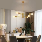 Vintage Ceiling Chandelier Creative LED Decor Hanging Lamps American Brushed Antique Loft Home Decor Lustre Indoor Lighting E27 4