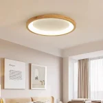 Nordic Wooden Ceiling Light Hanging Lamps LED Ceiling Bedroom Study Rooms Aisle Balcony Room Decor Log Home Fixture Illumination 3