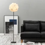 Simple Chongming Flower Floor Lamp Ins Style Retro Style Bedroom Living Room Flower Ball LED Vertical Floor Lamp 1