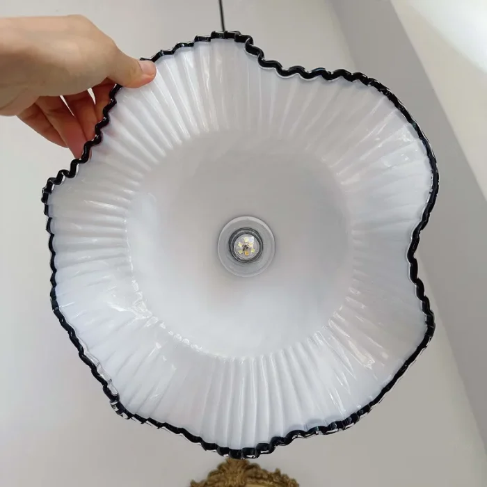 Glass Hat Bar Restaurant Chandelier Aisle Creative Art Single Head Bedside Atmosphere Chandelier Decorative Lighting Fixtures 5