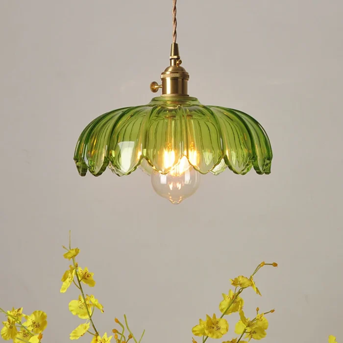 Nordic Retro Glass Pendant Light Modern Hanging Lamp Living Room Decor Luminaire Hall Bedroom Dining Room Indoor Fixture Lustre 1