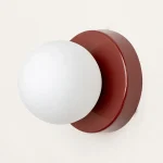 LED Nordic Glass Wall Lamp Minimalist G9 Base Orb Sconce For Bedroom Study Hallway Staircase Aisle Entrance Lighting Fixtures 4