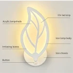 minimalist Leaf Wall Lamp living room study corridor courtyard lights acrylic LED wall light Bedroom bedside Decor Night Light 6