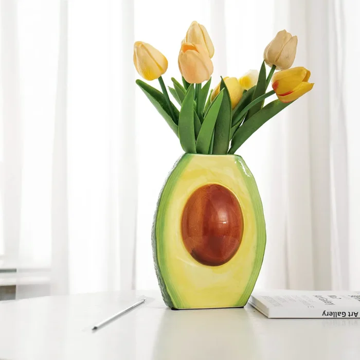 Creative Fruit Ceramic Vase Ornaments Living Room Homestay Hotel Flower Arrangement Art Vase Crafts Wedding Vase Decoration 2