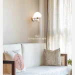 Mushroom cream wind lamp Double head G9 bedroom headboard living room lamp Creative children's room wall lamp 6