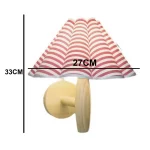 Log Color Wood Wall Lamp Petal Lamp Entrance Corridor Balcony Aisle Lamp Atmosphere Night Light Bedroom Bedside Decorative Lamp 6