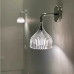 LED Wall Lamp Bedroom Bedside Lamp Modern Simple Nordic Cream Style Living Room Background Wall Lamp 3