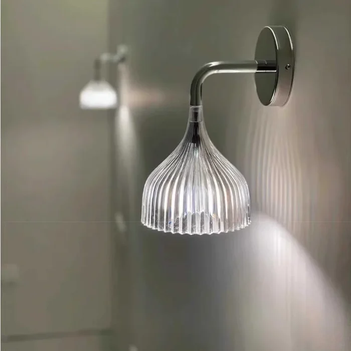 LED Wall Lamp Bedroom Bedside Lamp Modern Simple Nordic Cream Style Living Room Background Wall Lamp 3