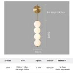 Nordic Wall Lamp Minimalist Home Decoration Wall Sconce Living Room Bedroom Staircase Corridor Indoor Decor Illumination Lights 5
