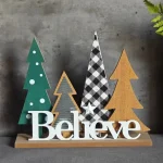 American Christmas Tree Shape Ornaments Living Room Bedroom Dining Table Landscaping Crafts Christmas Decoration Accessories 1