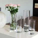 Acrylic Clear Large Tall Cylinder Flower Vase Anti-shatter Plastic Transparent Vases Unbreakable Wedding Home Hydroponic Decor 3
