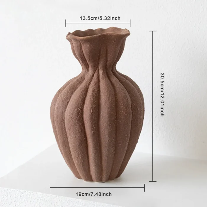 Nordic Geometric Ceramic Vase Ornaments Living Room Porch Dining Table Flower Arrangement Art Vase Wedding Background Decoration 6