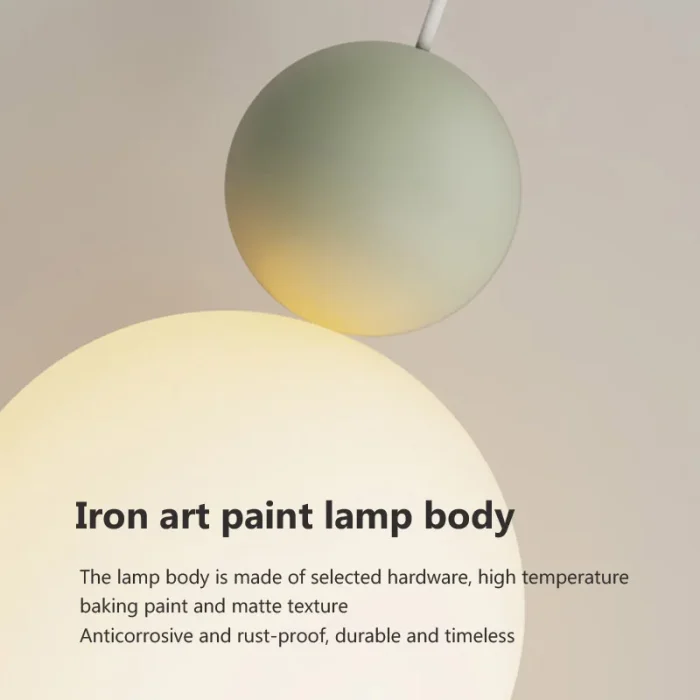 Nordic Led Pendant Lamp Cream Style Restaurant Bar Dining Room Home Decor Pendant Lights Bedroom Bedside Hanging Lamp Fixture 5