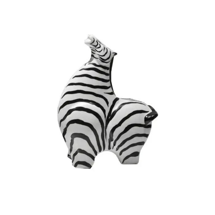 Creative resin zebra statue animal decoration desk decoration figurines home decoration accessories office crafts gifts 5