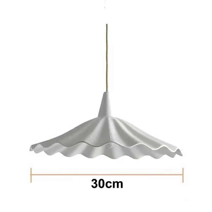 Simple Lotus Leaf Chandelier Cream Living Room Minimalist Versatile Ceramic Lace Lamp Restaurant Bar Decorative Chandelier 6