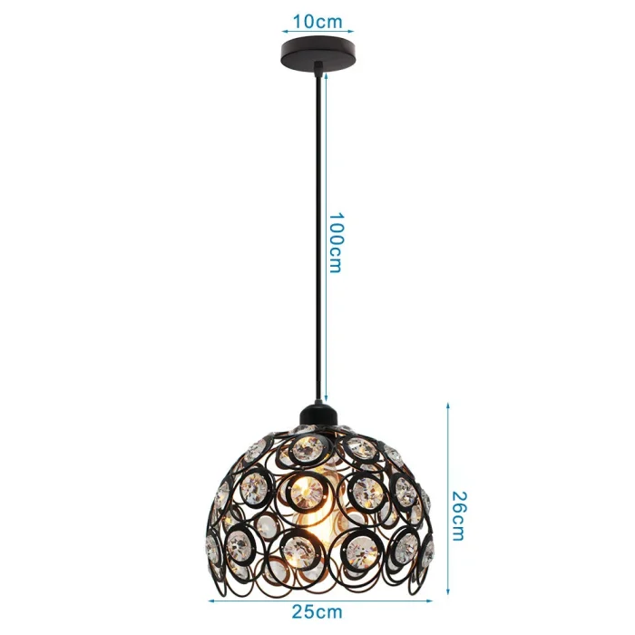 Modern Pendant Light Crystal Chandeliers for Living Room Bedroom Dinning Room Kitchen Restaurant Hotel led lustre Pendant Lamp 6