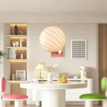 Nordic Chandelier Lollipop Chandelier Creative Restaurant Lamp Cute Style Jade Candy Shape Chandelier Children's Room Lamps 3