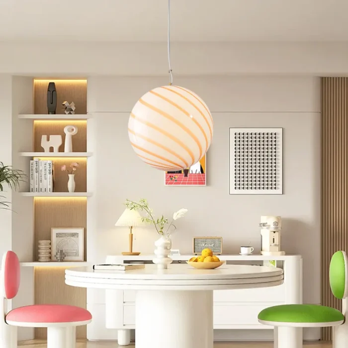 Nordic Chandelier Lollipop Chandelier Creative Restaurant Lamp Cute Style Jade Candy Shape Chandelier Children's Room Lamps 3