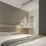 Nordic Simple Bedroom Bedside Lamp Living Room Sofa TV Background Wall Restaurant Bar Glass Chandelier 5