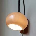 Retro Glass Wall Lamp Creative Solid Wood Bedroom Bedside Study Living Room Decoration Atmosphere Wall Lamp 5