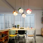 Colorful Ball Chandelier Modern Bedside Table Combination Bar Pendant Light Home Decor 1
