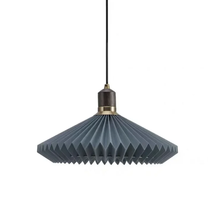 E27 Retro Restaurant Bar Decorative Chandelier Living Room Bedroom Pleated Chandelier 4
