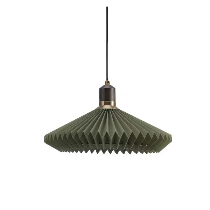 E27 Retro Restaurant Bar Decorative Chandelier Living Room Bedroom Pleated Chandelier 2