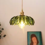 Nordic Retro Glass Pendant Light Modern Hanging Lamp Living Room Decor Luminaire Hall Bedroom Dining Room Indoor Fixture Lustre 4