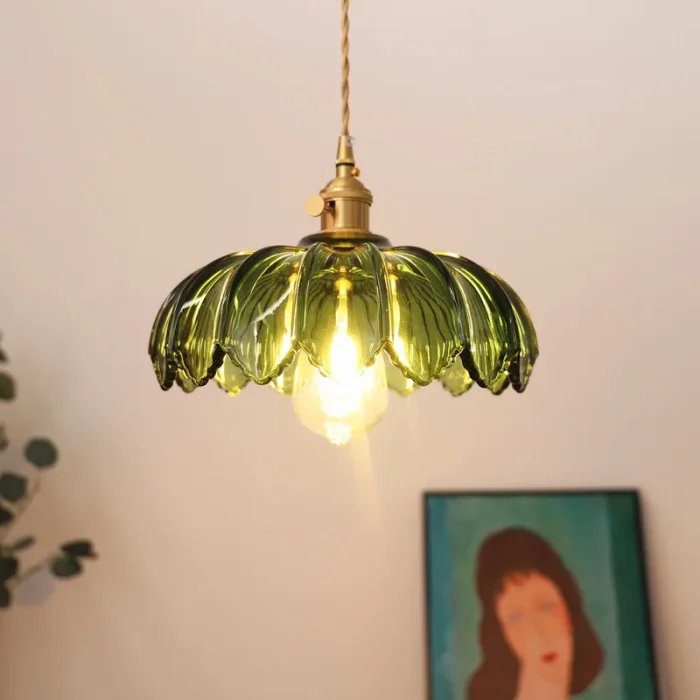 Nordic Retro Glass Pendant Light Modern Hanging Lamp Living Room Decor Luminaire Hall Bedroom Dining Room Indoor Fixture Lustre 4