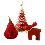 Solid color scented Christmas tree candle  Handmade Party Decoration Christmas Tree Aromatherapy Candle Gift Box DIY Souvenir 5