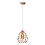 Iron Metal Cage Pendant Lamp Industrial Vintage Hanging Ceiling Light Fixture for Kitchen Island Dining Room Farmhouse Foyer 3