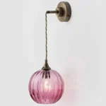 E27 Colored Glass Wall Lamp Nordic Modern Living Room Background Wall Lamp Personalized Bedroom Bedside Lamp Corridor Lamp 3