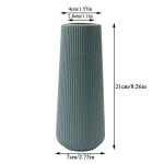 Solid Color Imitation Ceramic Vase Nordic Style Modern Simple Plastic Vases Creative Wedding Table Indoor Decoration Flower Pot 6