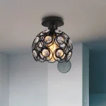 Led Crystal Aisle Ceiling Lamp Corridor Balcony Ceiling Light Nordic Style Personality Creative Small Chandelier Entrance Lamps 1