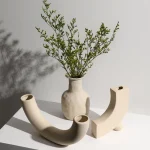 Nordic Ins Ceramic Vase Home Decoration Ornaments Crafts Vegetarian Ceramic Flower Pot Art Vases Home Decoration Ornament Gifts 3
