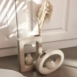 Nordic Ins Plain Embryo White Ceramic Vase Ornaments Living Room Homestay Hotel Desktop Flower Arrangement Container Home Decor 4
