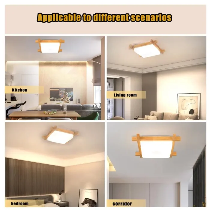 Modern LED Ceiling Light Wood For Room Decoration Bedroom Ceiling Lamp Corridor Balcony Lighting Living Room Ceiling chandelier 5