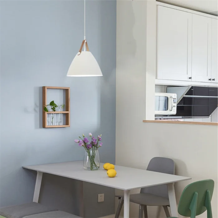 Nordic Minimalist Pendant Lamps Personality LED Hanging Light Bedroom Living Room Lamp Hotel Restaurant Bar Belt Chandelier 2