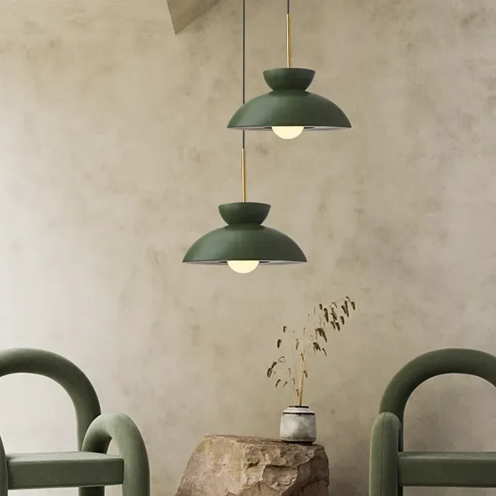 Nordic Resin Pendant Light Red Lighting For Living Room Bedroom Study Dining Room Bar Cafe Lamp Interior LED Decorative Lighting 2