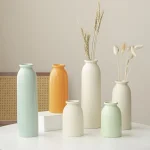 10 inches tall Ceramic Vase Modern Bohemian Home Decor Matte Vase Multi Color Living Room Shelf Home Decor 1