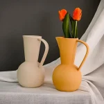 Nordic Ins Ceramic Vase Home Decoration Ornaments Crafts Vegetarian Ceramic Flower Pot Art Vases Home Decoration Ornament Gifts 2
